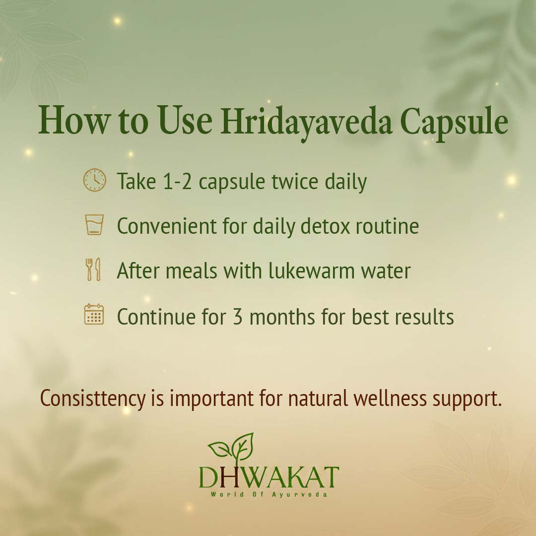 Hridayaveda - Ayurvedic Cholesterol Control Support Capsule