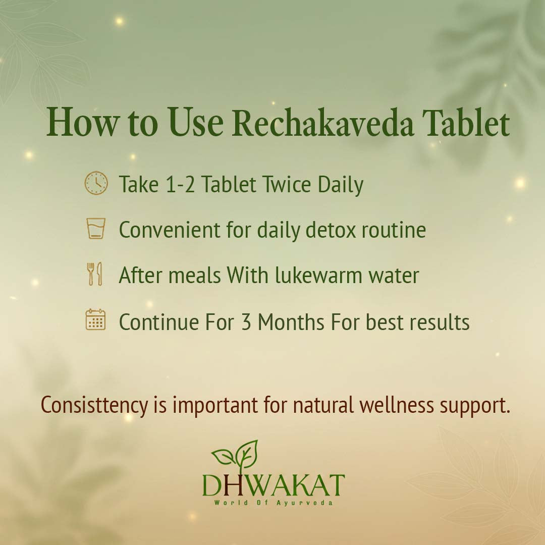 Rechaka Veda - Ayurvedic Constipation Support Tablets