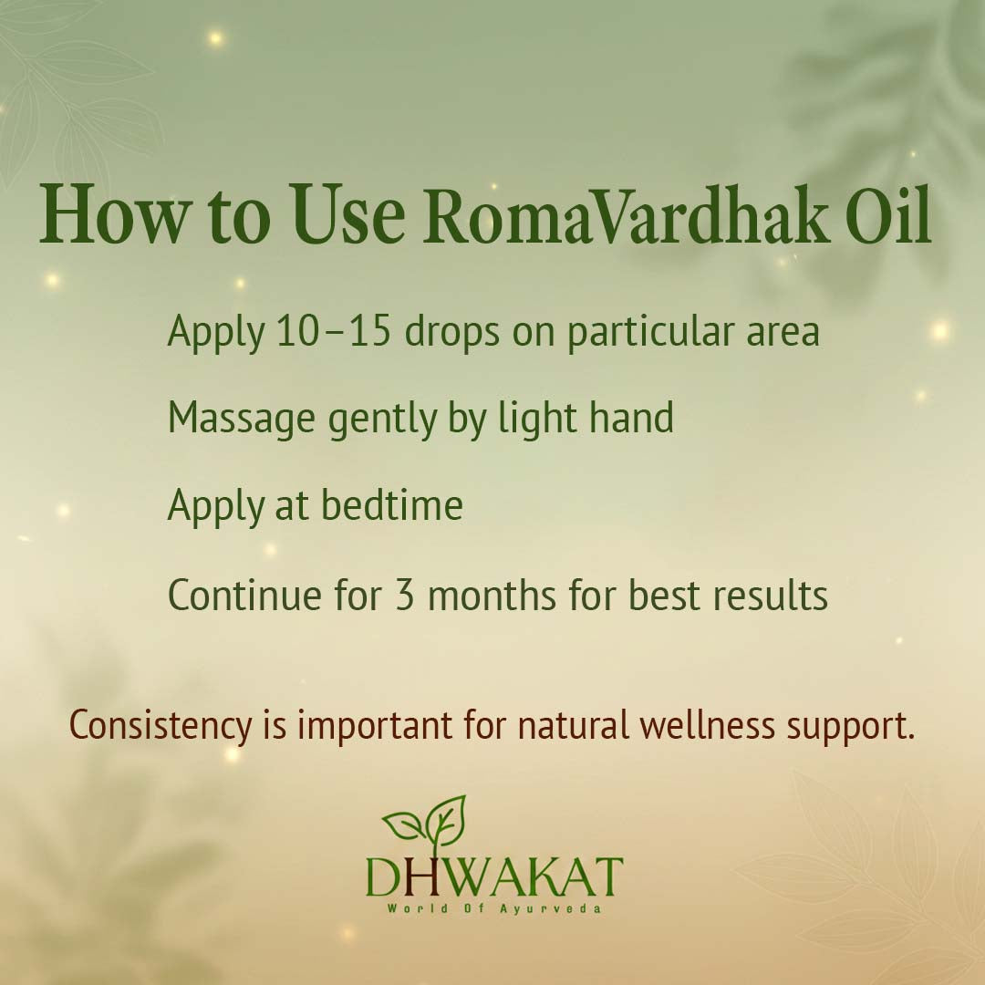 RomaVardhak - Ayurvedic Hair Fall Control & Hair Growth Support Oil