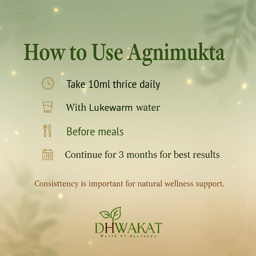Agnimukta - Ayurvedic Gas - Acidity Support Syrup