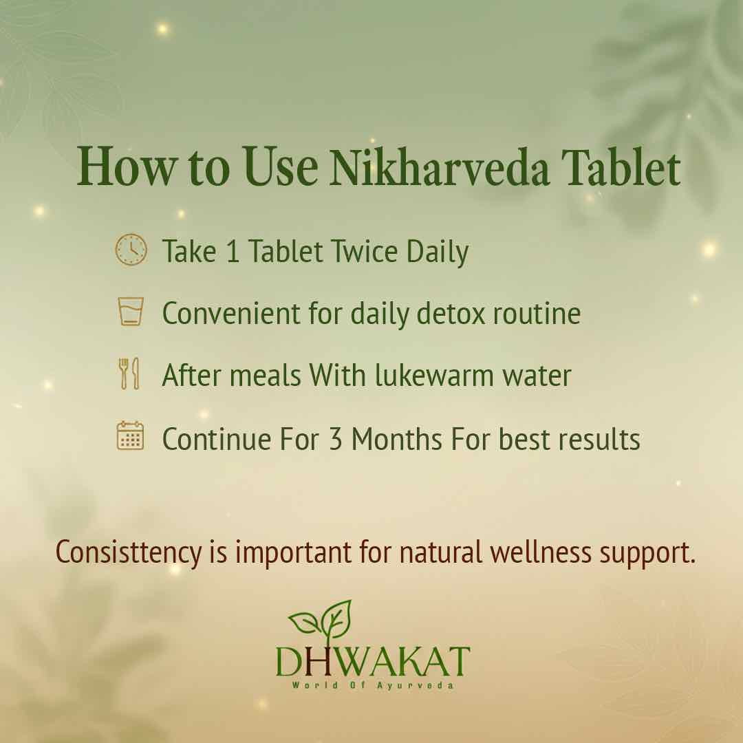 NikharVeda - Ayurvedic Skin Glow & Care Support Tablets