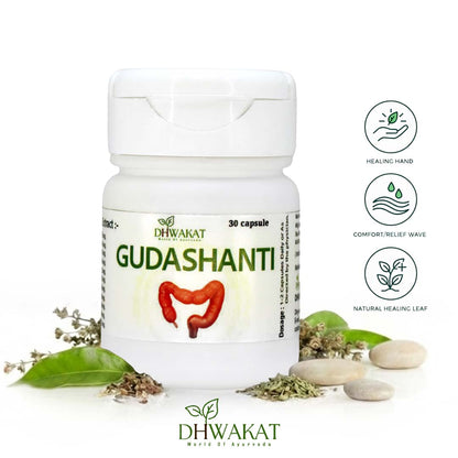 GudaShanti - Ayurvedic Piles Fissure Support Capsule
