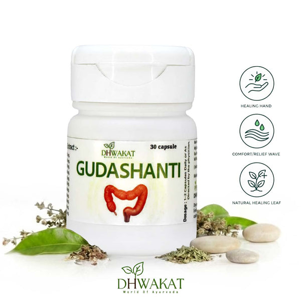 GudaShanti - Ayurvedic Piles Fissure Support Capsule