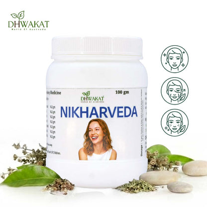 NikharVeda - Ayurvedic Skin Glow & Care Support Powder