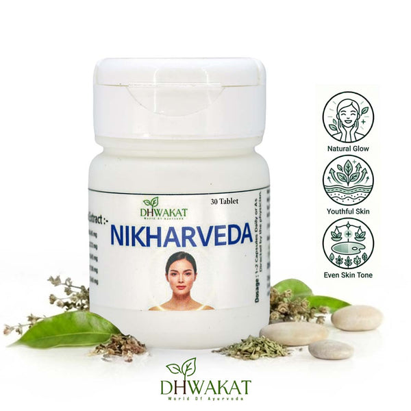 NikharVeda - Ayurvedic Skin Glow & Care Support Tablets
