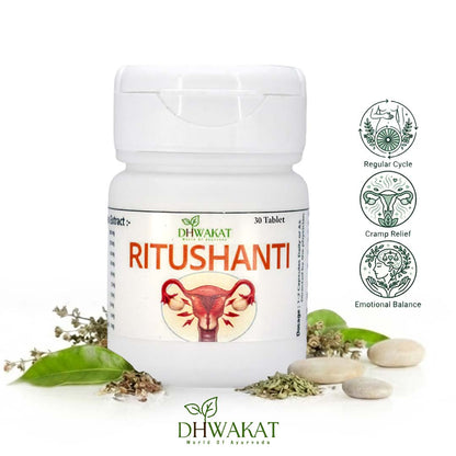 Ritushanti - Ayurvedic Periods Pain Support Tablets