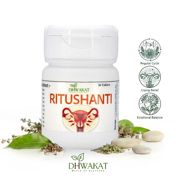 Ritushanti - Ayurvedic Periods Pain Support Tablets