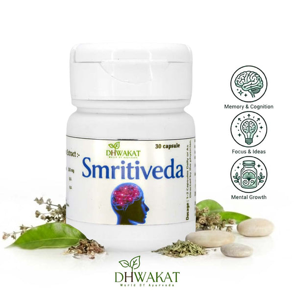 Smritiveda - Ayurvedic Brain & Memory Support Support Tablets