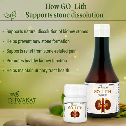 GOLith - Ayurvedic Renal Calculi & Urinary Wellness Support Combo