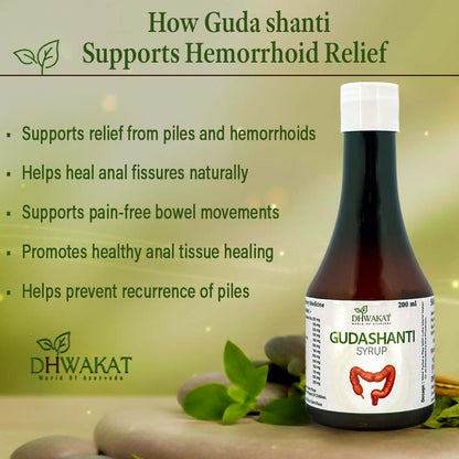 GudaShanti - Ayurvedic Piles & Fissure Support Syrup