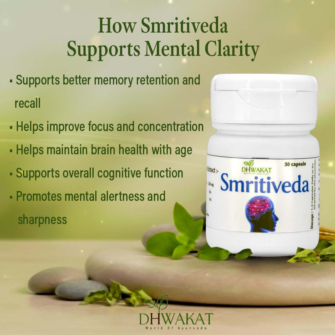 Smritiveda - Ayurvedic Brain & Memory Support Support Tablets