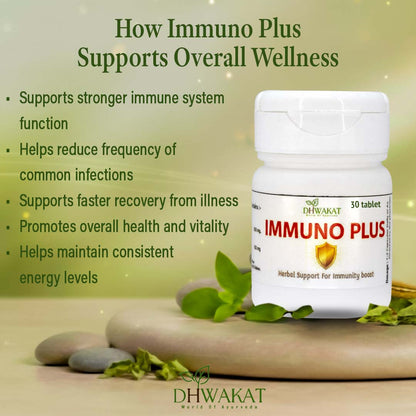 Immuno Plus - Ayurvedic Weak Immunity Support Tablets