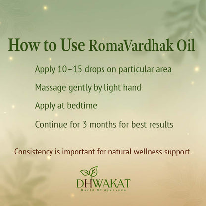 RomaVardhak - Ayurvedic Hair Fall Control & Hair Growth Support Oil
