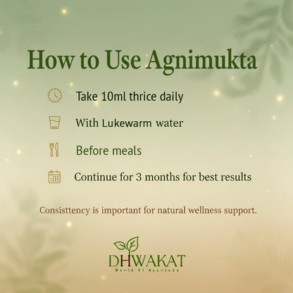 Agnimukta - Ayurvedic Gas - Acidity Support Syrup