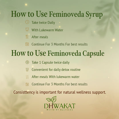 Feminoveda - Ayurvedic PCOS/PCOD Support Support Combo