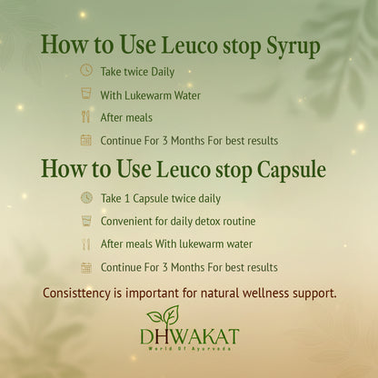Leuco Stop Syrup - Ayurvedic Leucorrhoea Care Combo