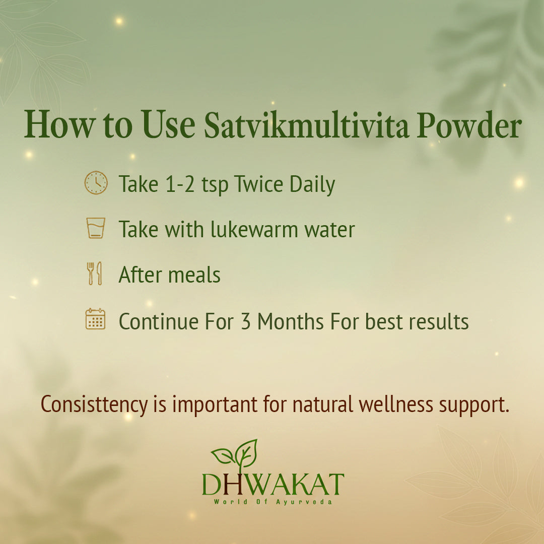 Satvik multivita - Ayurvedic Vitality Support Powder