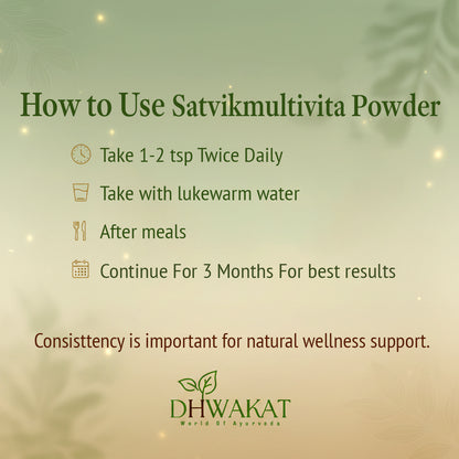 Satvik multivita - Ayurvedic Vitality Support Powder