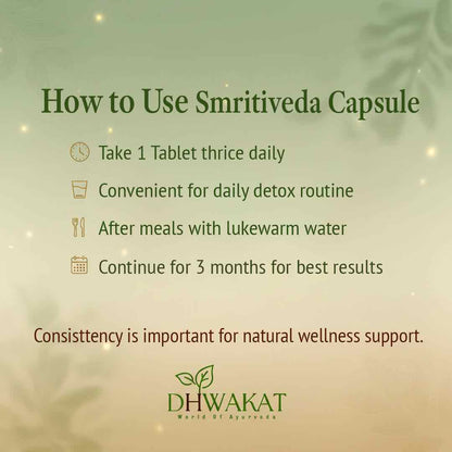 Smritiveda - Ayurvedic Brain & Memory Support Support Tablets