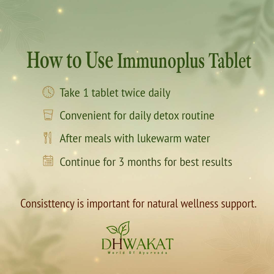 Immuno Plus - Ayurvedic Weak Immunity Support Tablets